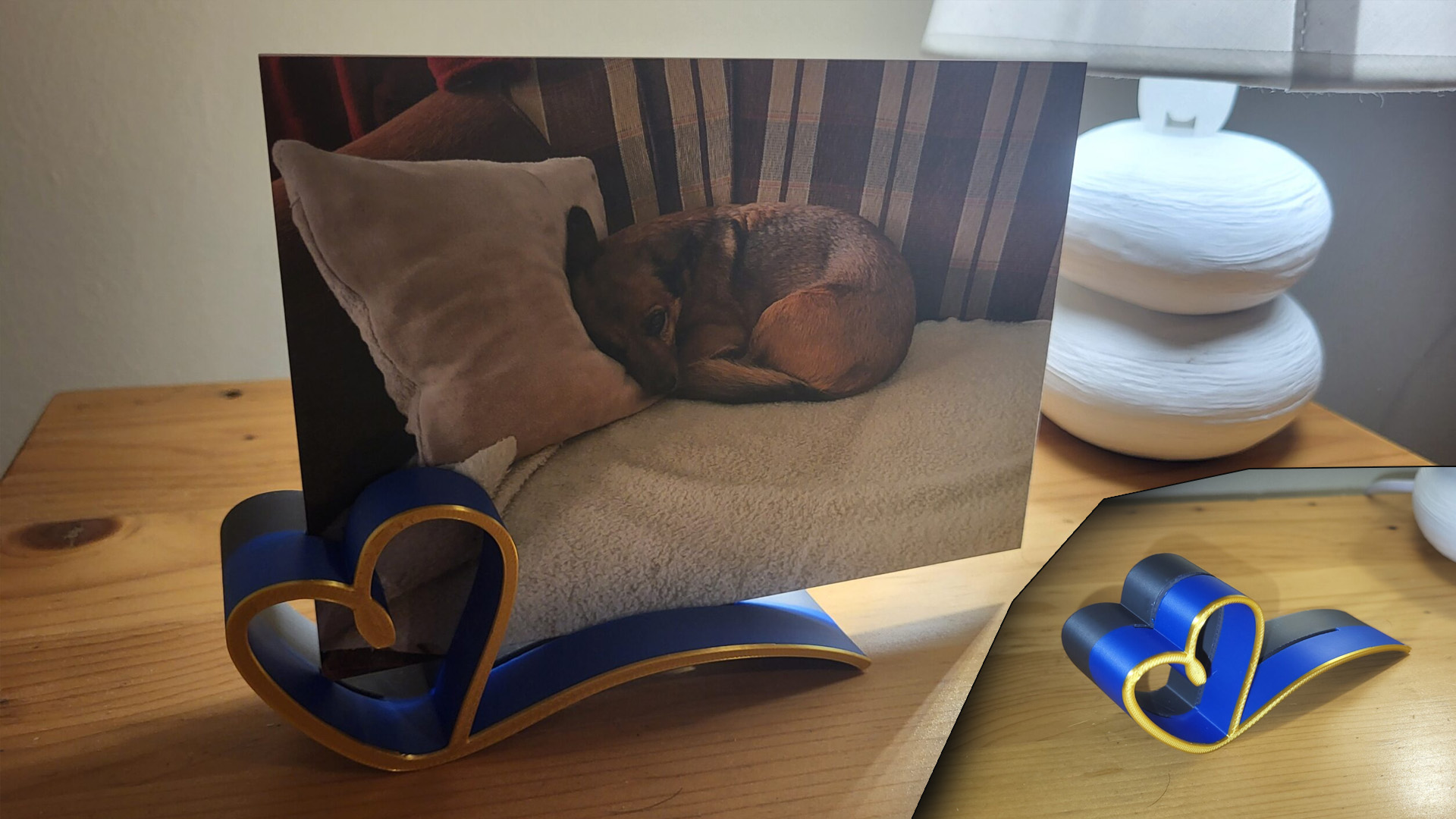 3D nyomtatott fénykép tartó