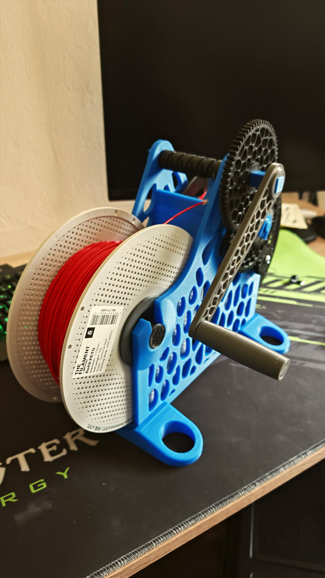 3D nyomtatott filamenttekerő