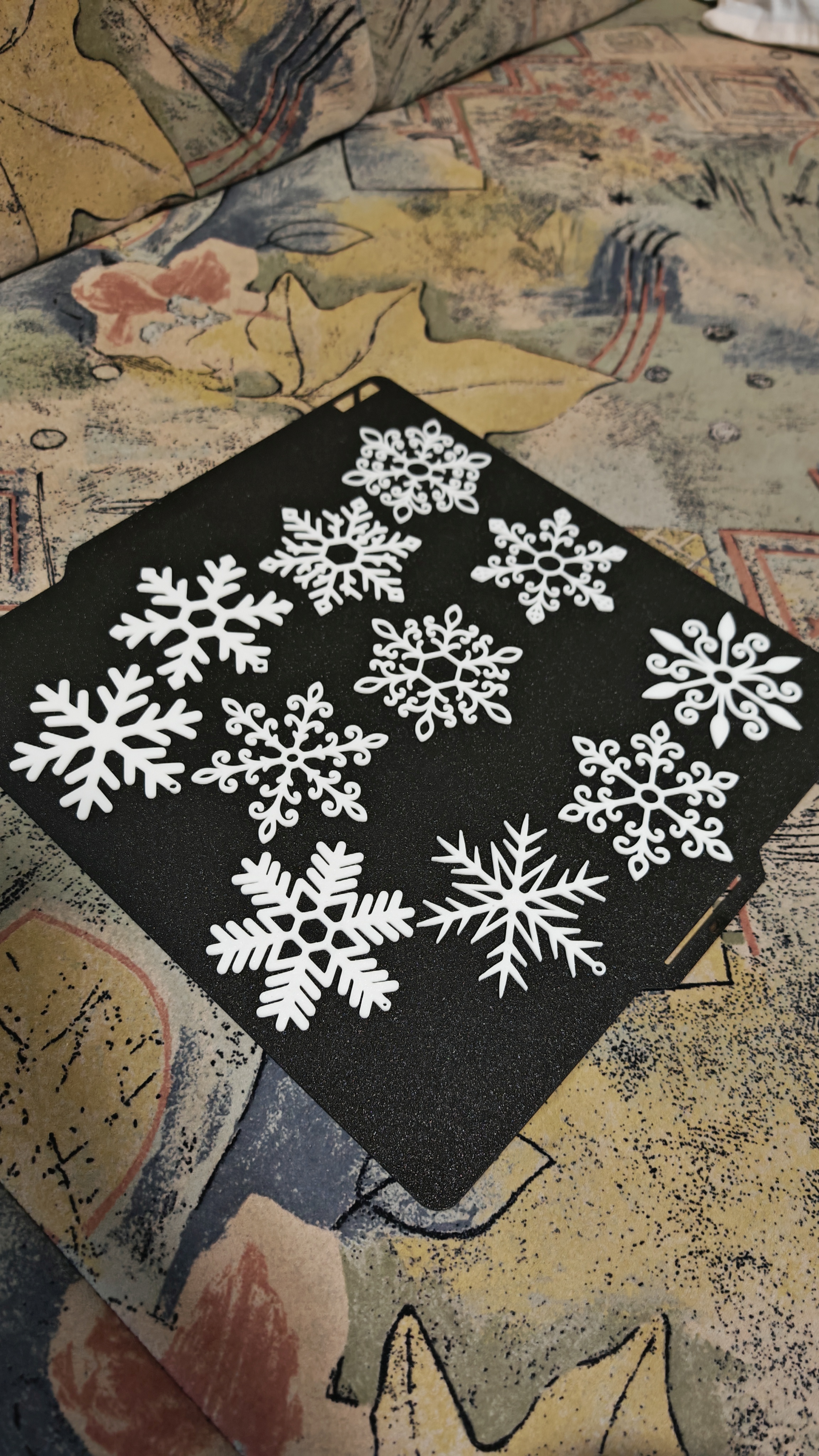 3D nyomtatott karácsonyi díszek