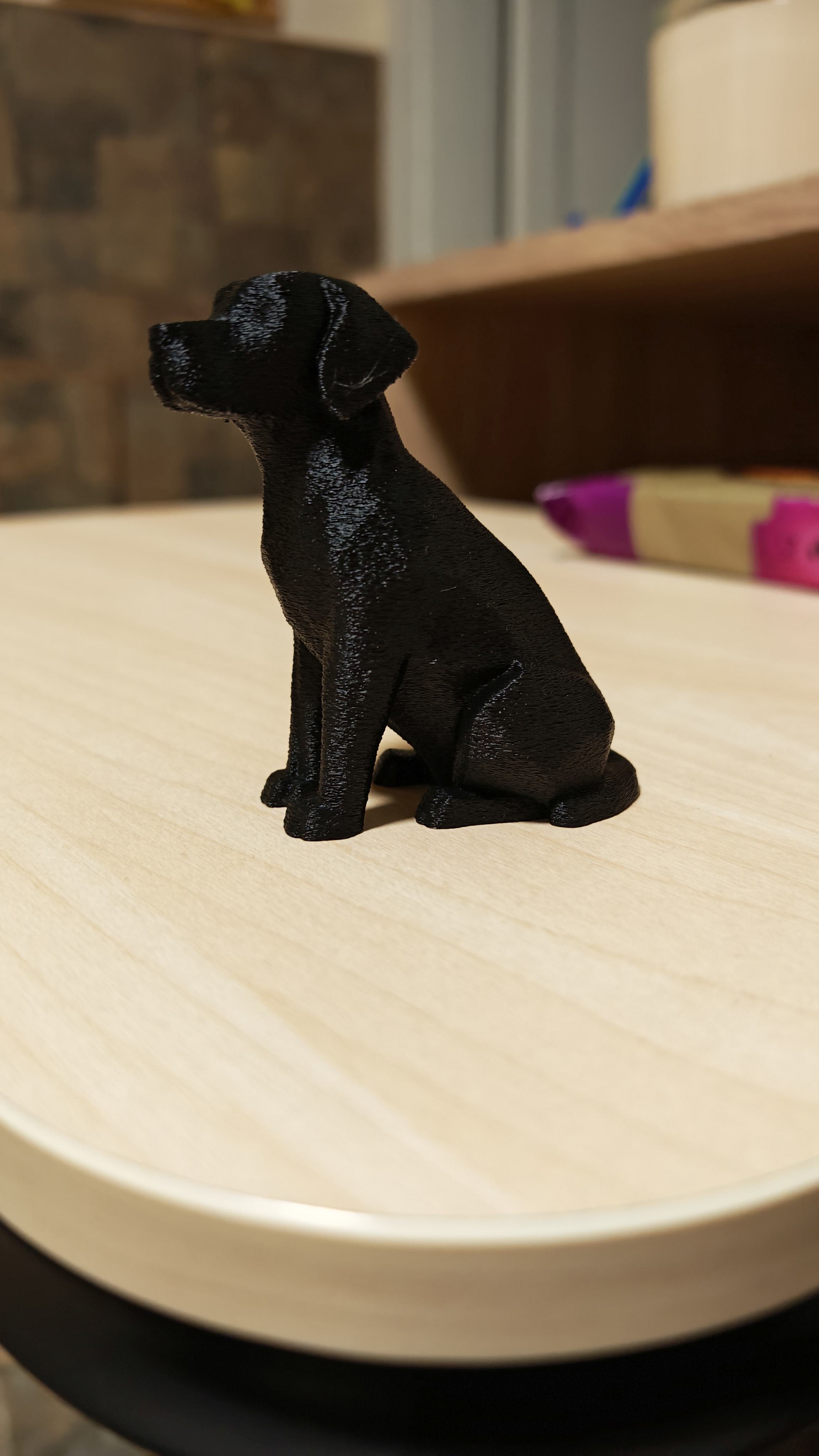 3D nyomtatott kutya figura
