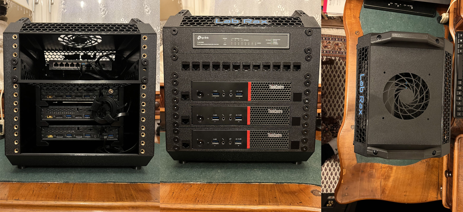 3D nyomtatott rack szerver ház