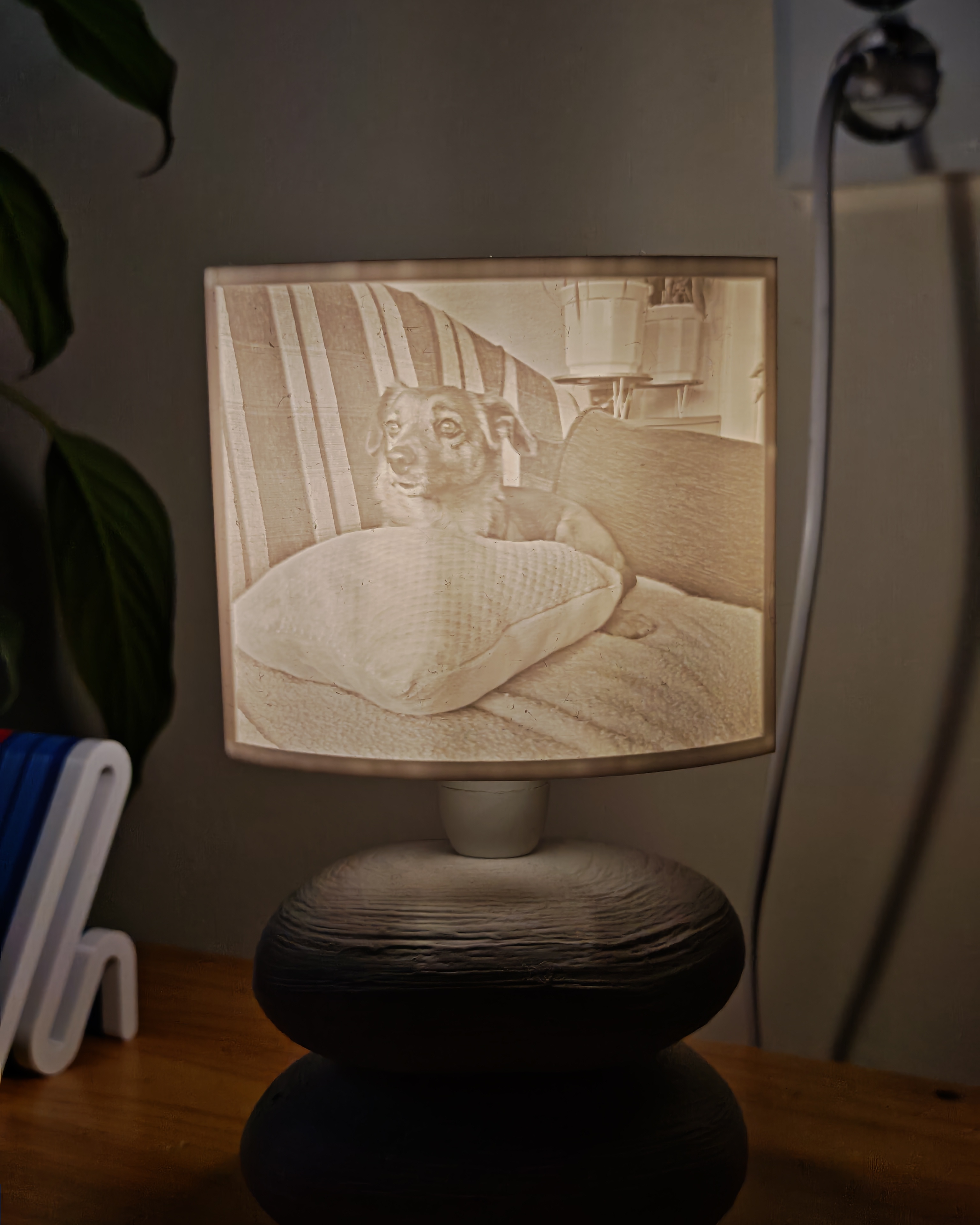 3D nyomtatott litofán (lithopane) kép