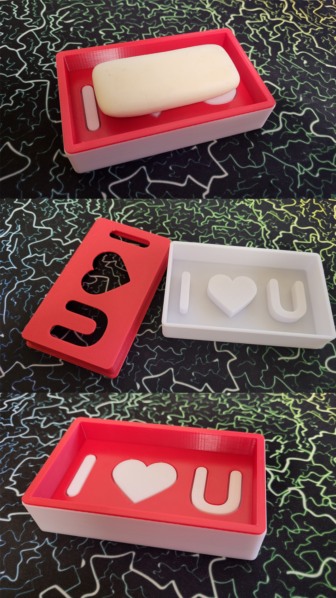 3D nyomtatott szappantartó
