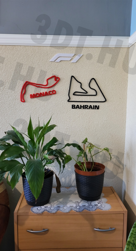 3D NYOMTATOTT VERSENYPÁLYA - MONACO - BAHRAIN