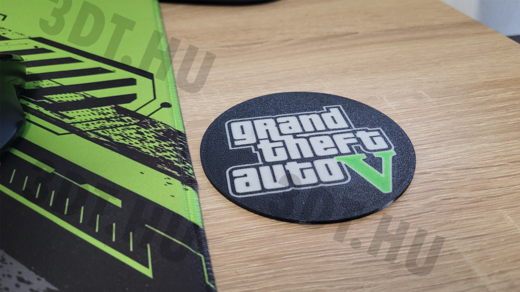 3D nyomtatott poháralátét GTA V
