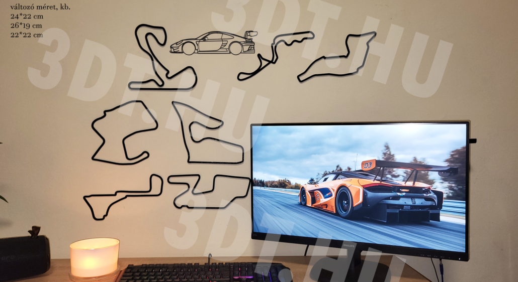 3D nyomtatott versenypálya
